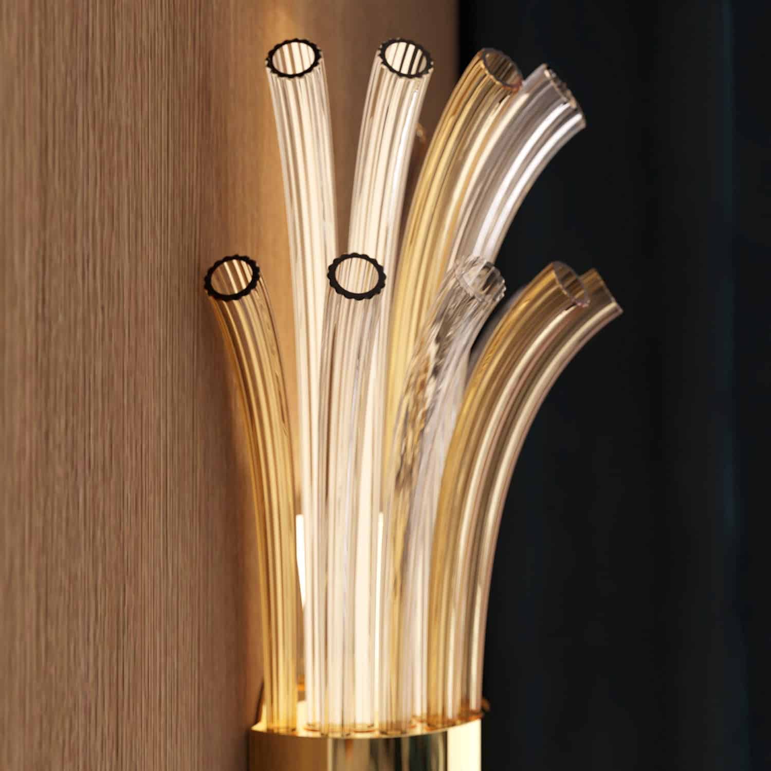 MODIGLIANI Murano Glass Wall Sconce by Piumati