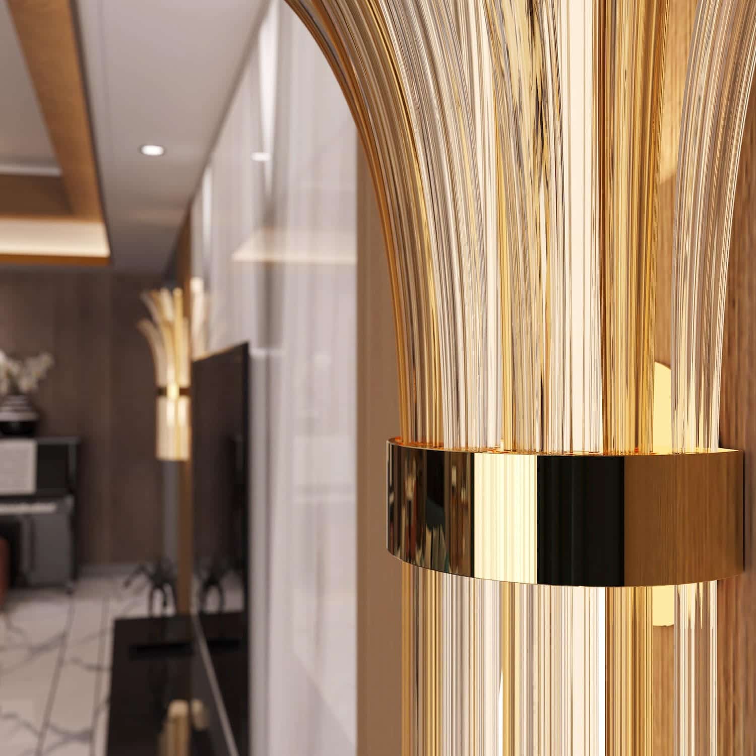 MODIGLIANI Murano Glass Wall Sconce by Piumati