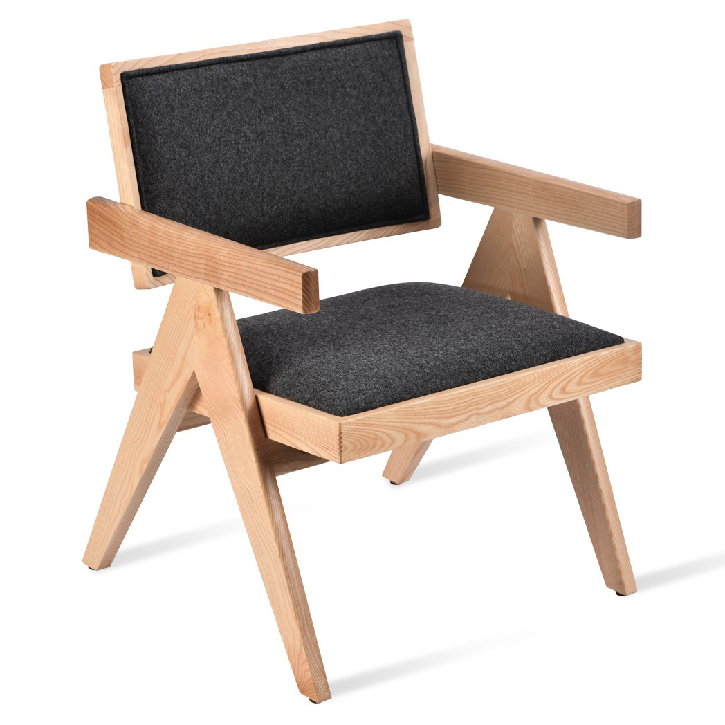 Pierre J Full Upholstery PU Lounge Armchair