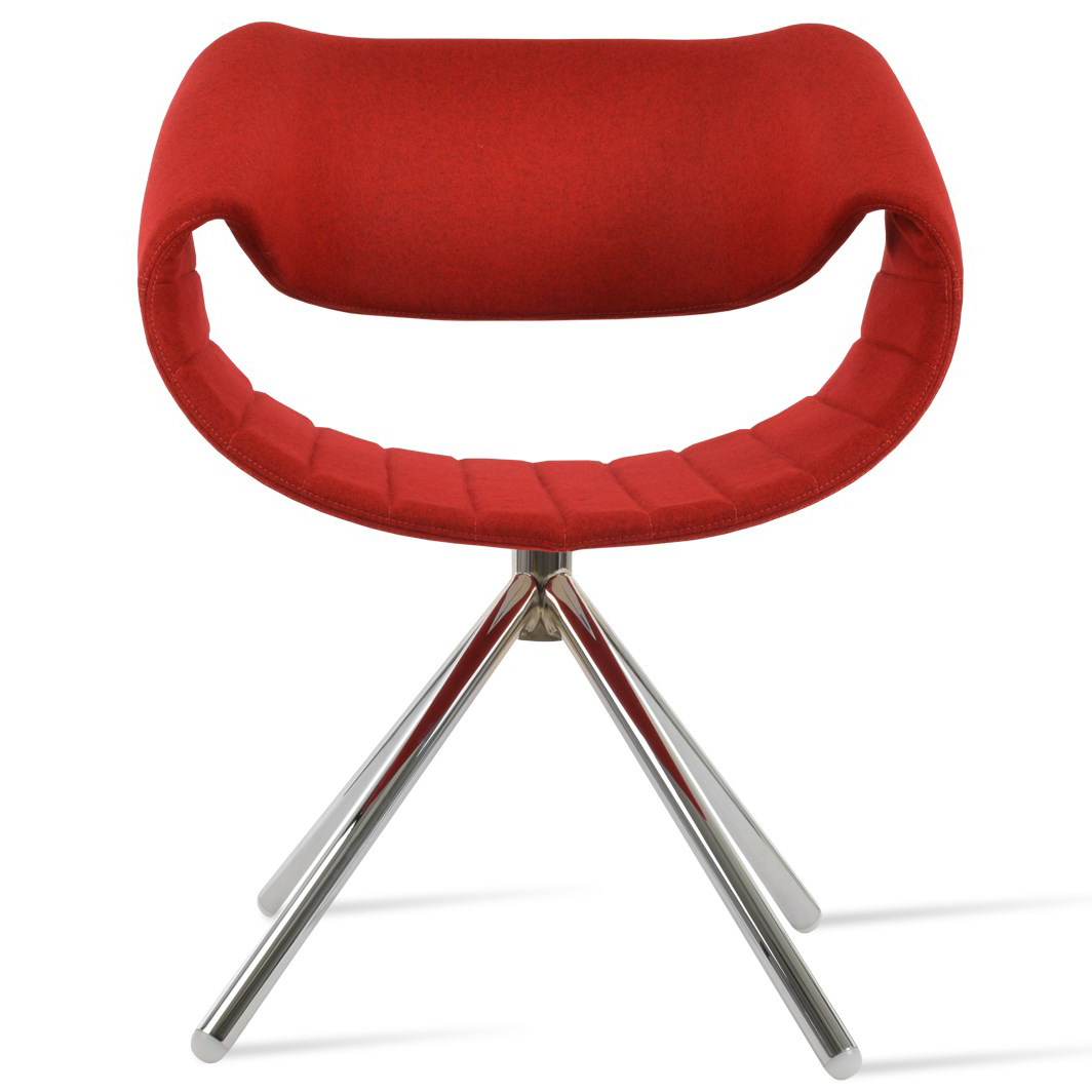 Seminyak Stick Swivel Dining Chair
