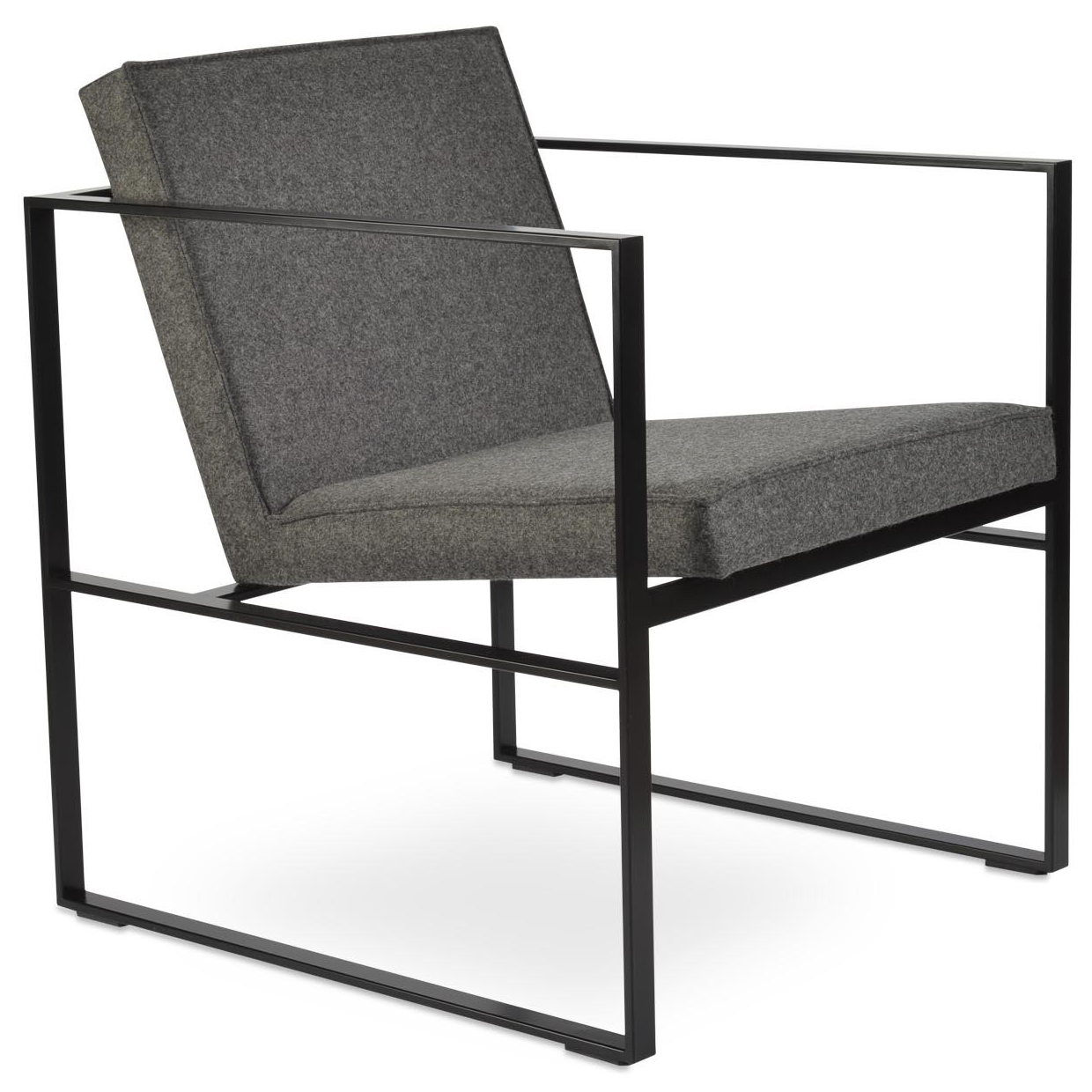 Cube Metal Lounge Armchair