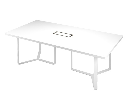 Plana Meeting Table for 8 Persons w/Grommet & Box for Power Socket