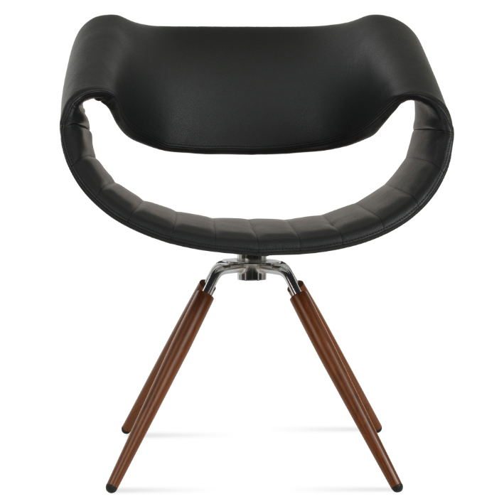 Seminyak Carrot Swivel Dining Chair