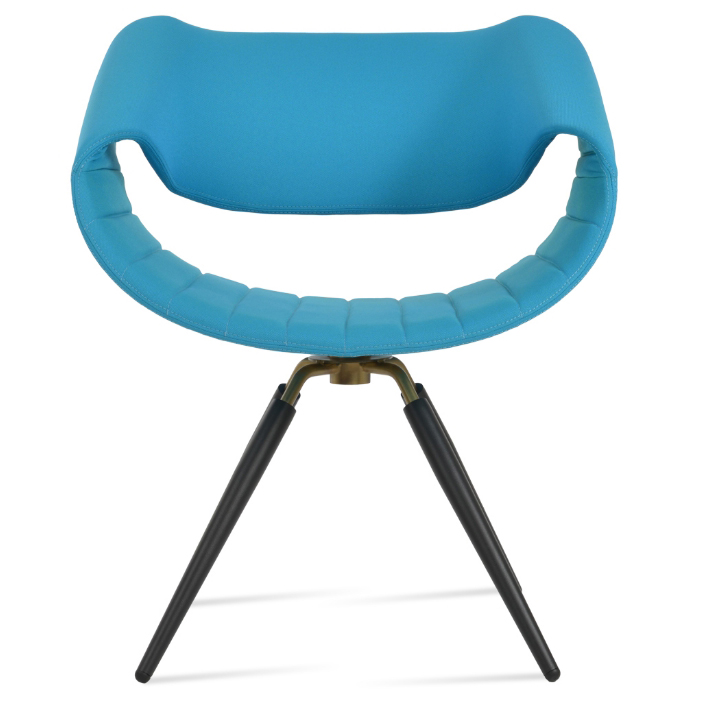 Seminyak Carrot Swivel Dining Chair