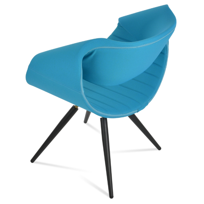 Seminyak Carrot Swivel Dining Chair