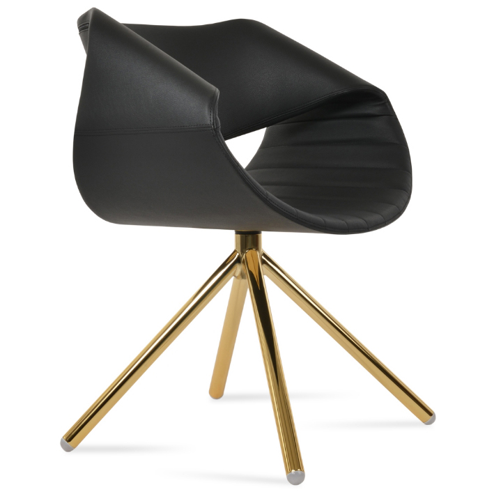 Seminyak Stick Swivel Dining Chair