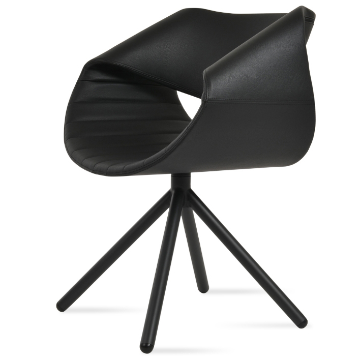 Seminyak Stick Swivel Dining Chair