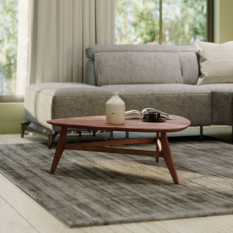 Leggiadro Fabric/Leather L-Shape Sectional Sofa w/Recliner & Small Chaise