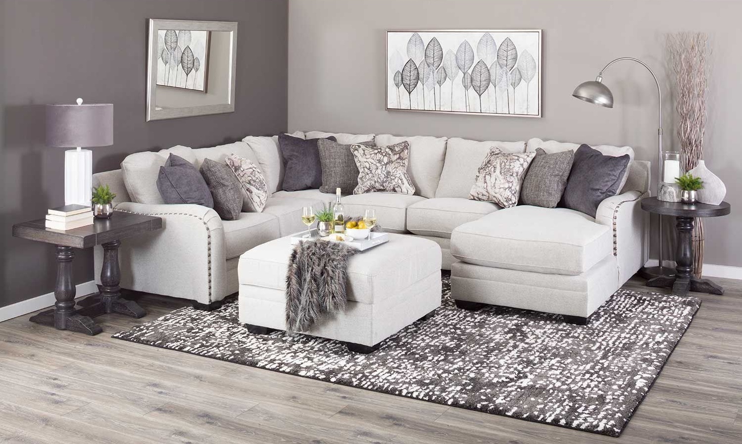 SM Dellara Fabric Sectional Sofa