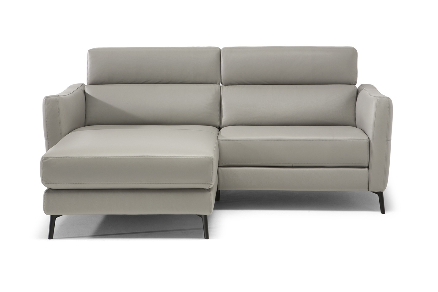 Greg Fabric/Leather Sectional Sofa w/Left Arm Chaise Facing