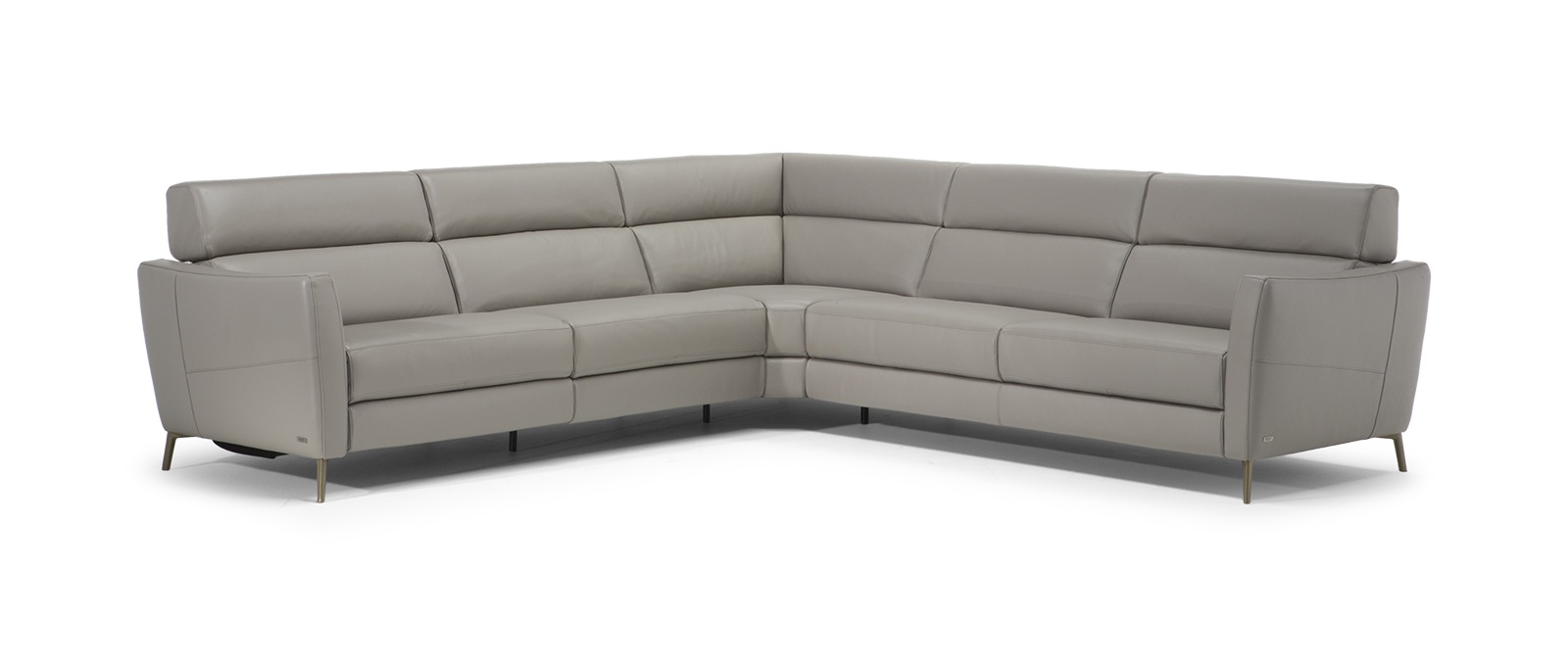 Greg Fabric/Leather L-Shaped Customizable Sectional Sofa