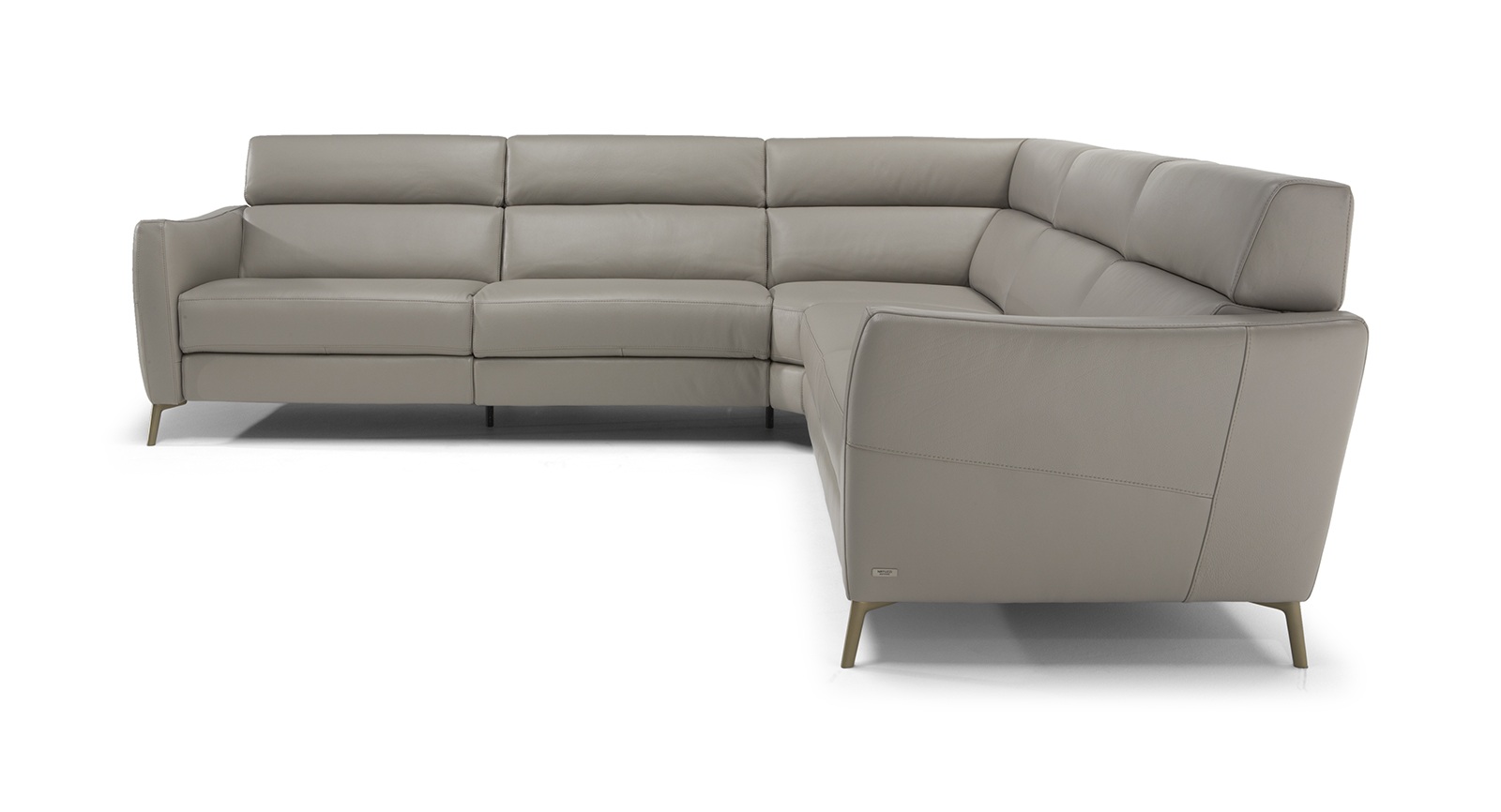 Greg Fabric/Leather L-Shaped Customizable Sectional Sofa