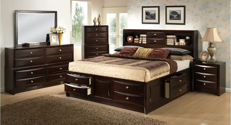 SM 0172 Wood Dresser Living Room w/8 Drawers 