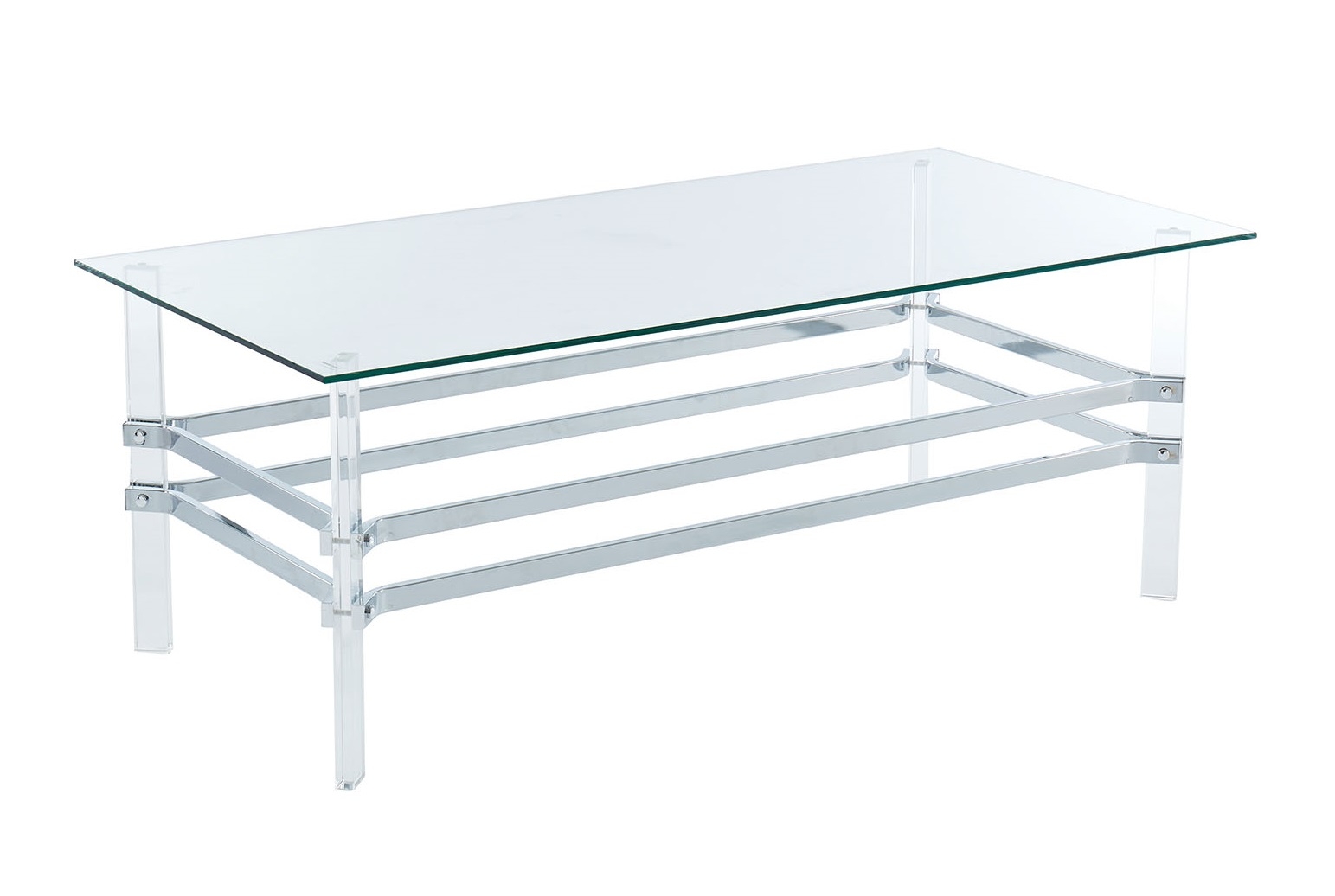 Trofa Glass/Metal/Acryl Coffee Table Set
