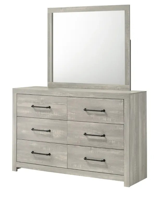 SM 0300a Wood Dresser w/6 Drawers