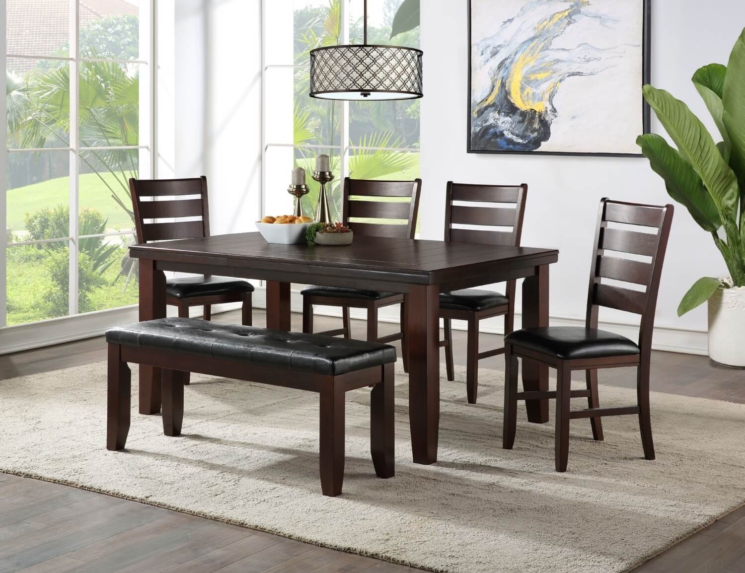 Urbana Wood/Wood Veneer Extendable Dining Table
