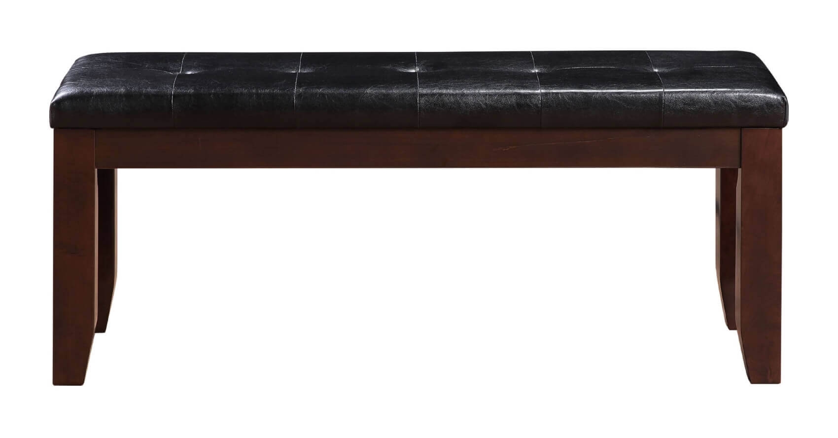 Urbana Leatherette/Wood Dining Bench
