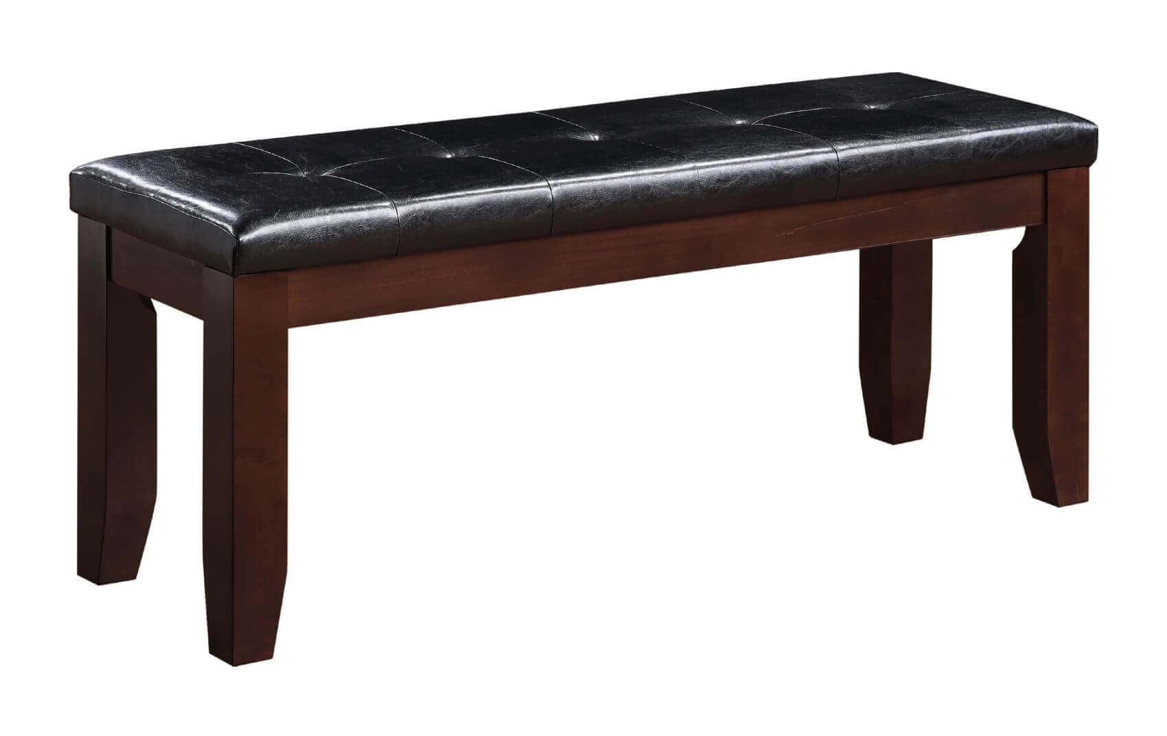 Urbana Leatherette/Wood Dining Bench
