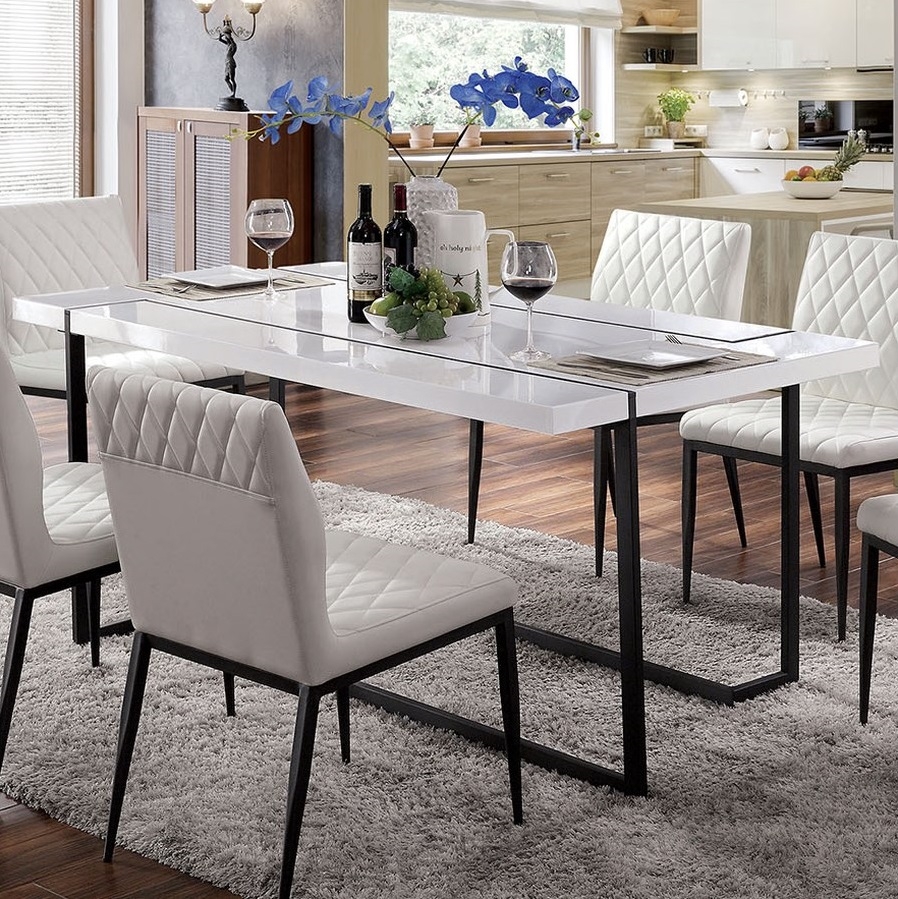Alisha Wood/Metal Rectangular Dining Set