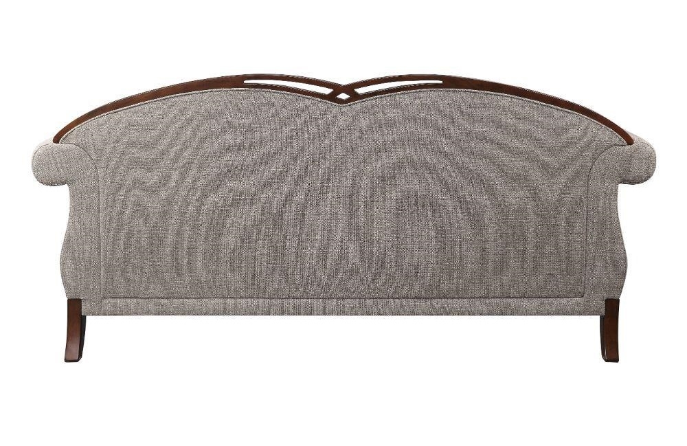 Miyeon Fabric Tufted Sofa w/Pillows