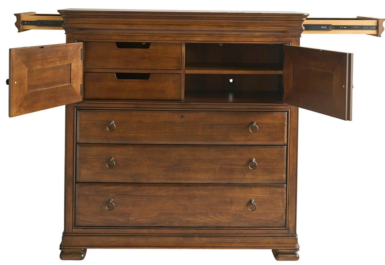 New Lou Wood Dressing Chest w/3 Drawers & 2 Doors