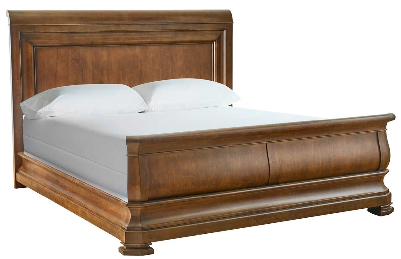 New Lou Wood Sleigh Bedroom Set