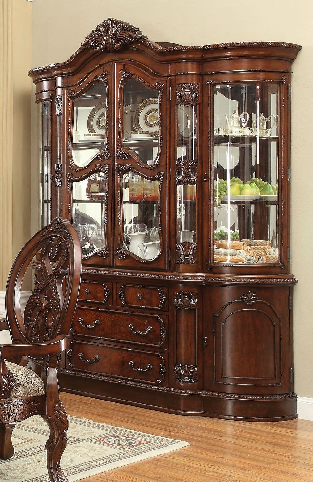 Rovledo Wood/Glass China Cabinet