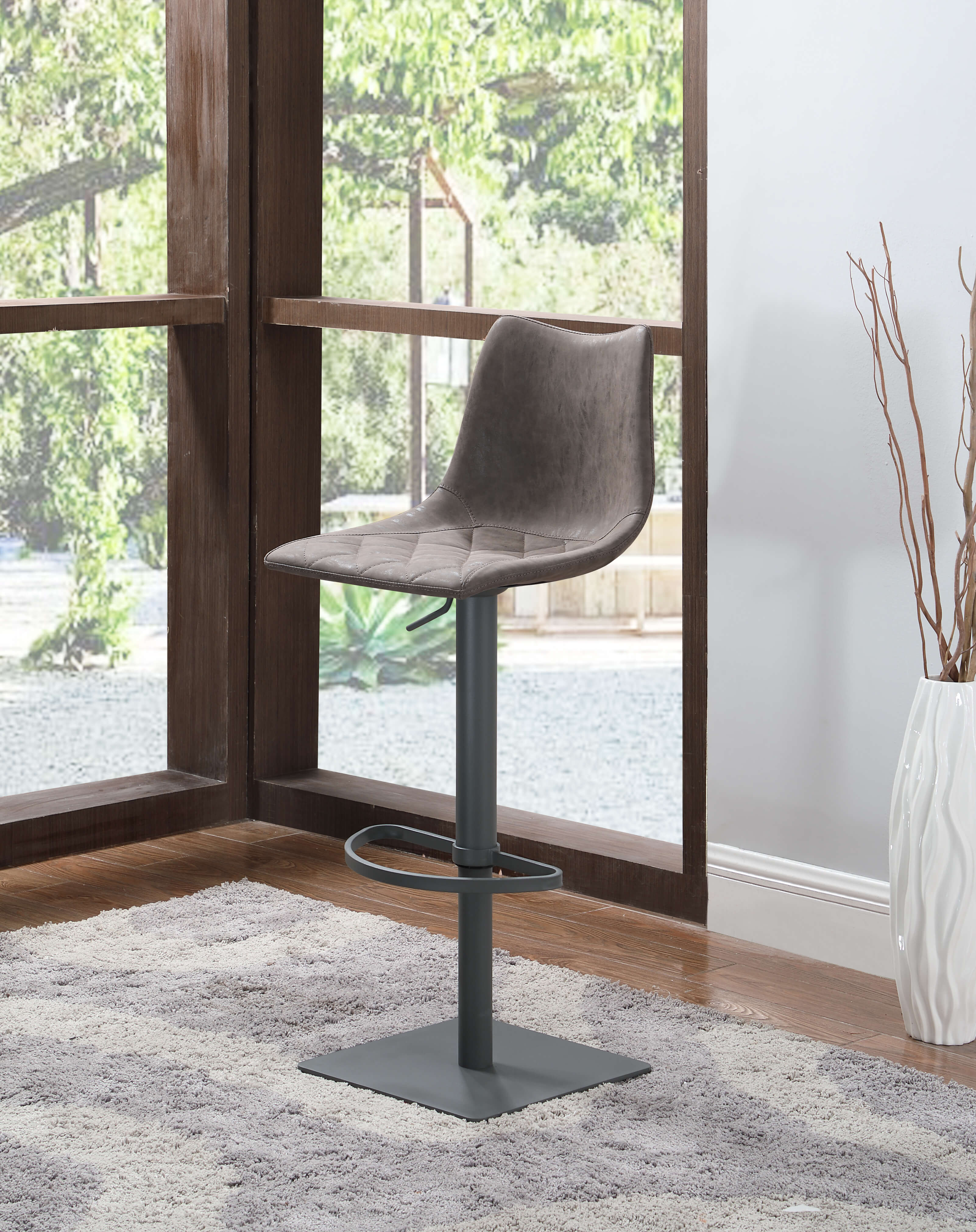 831 Diamond Stiching Adjustable Stool