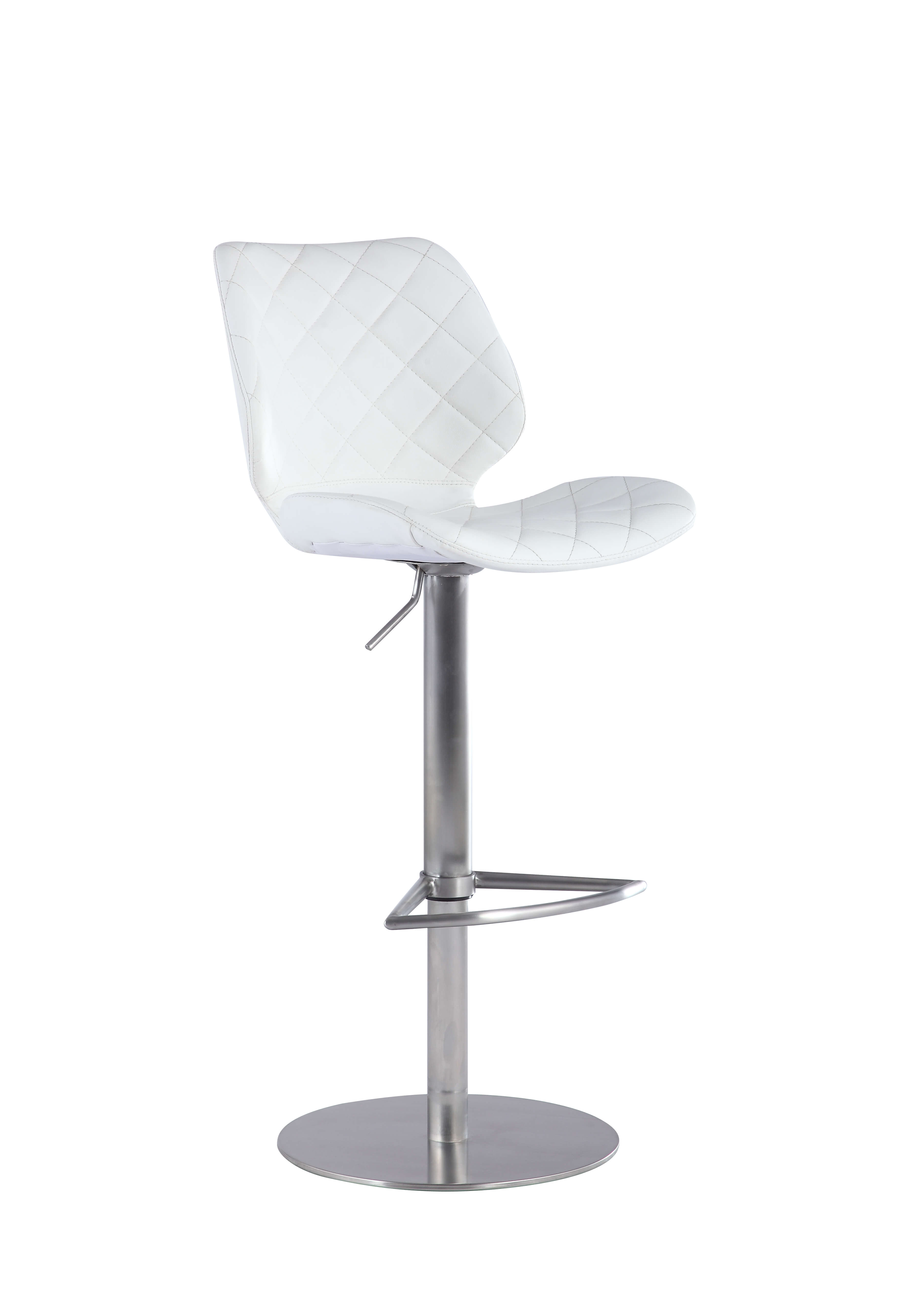 892 Diamond Stiching Adjustable Swivel PU Stool