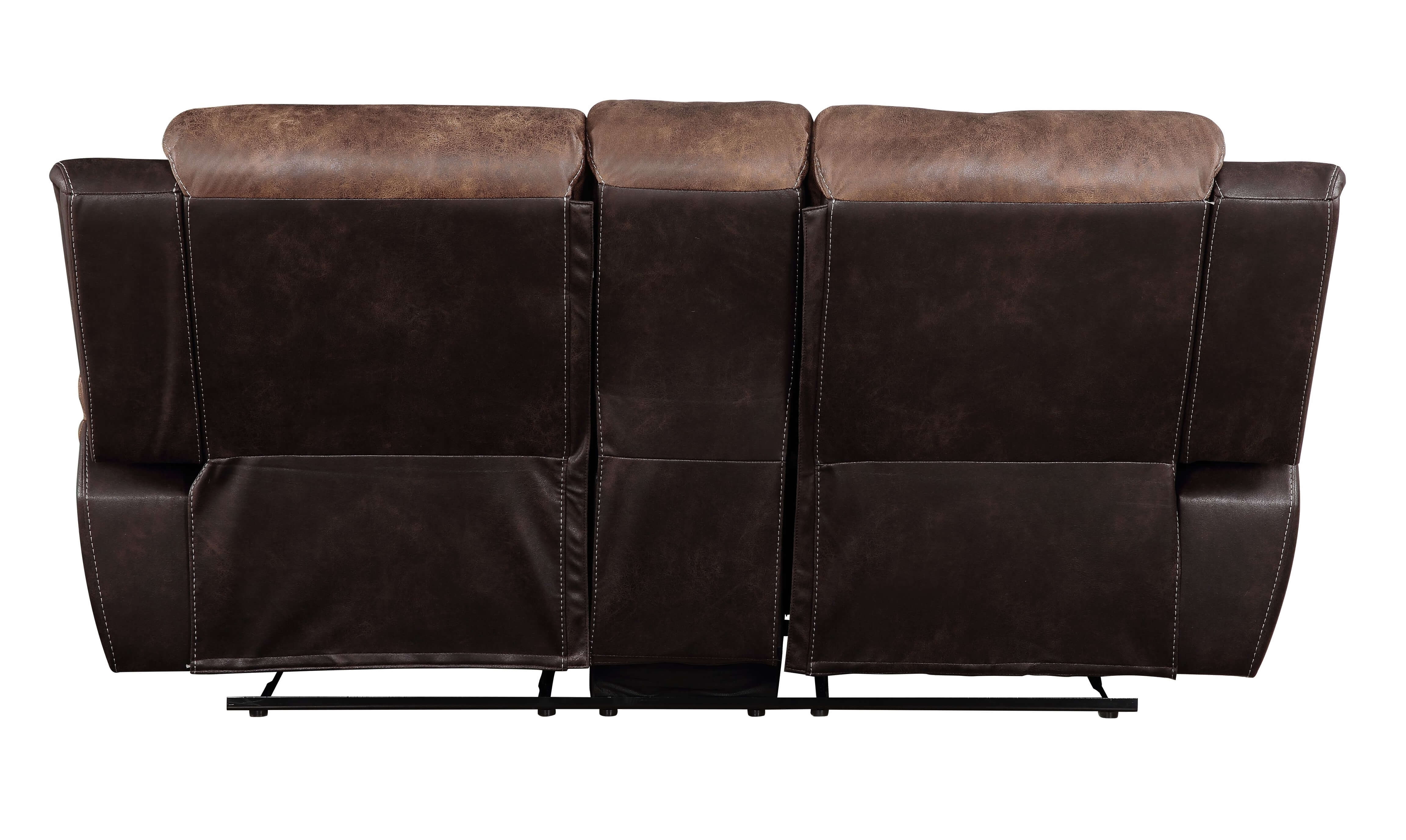 Jaylen Polished Microfiber Reclining Loveseat