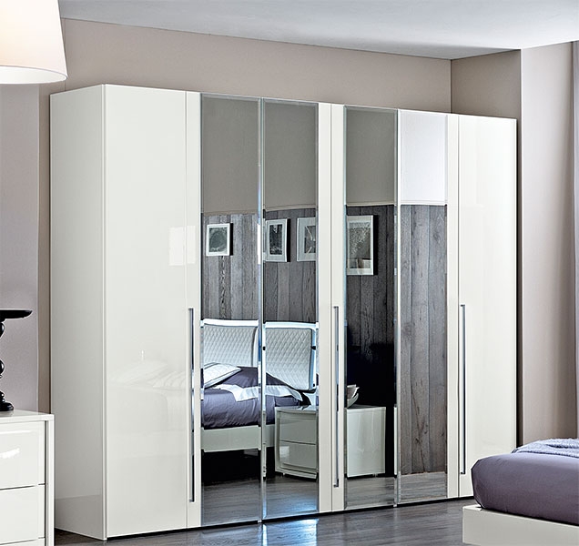 Dama Bianca Wood Platform Bedroom Set