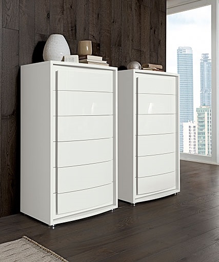 Dama Bianca Chest w/6 Drawers