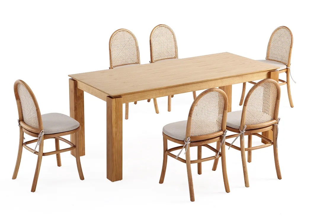 Rockaway 70.86-inch Solid Wood Dining Room Set w/Paragon 1.0 Chairs