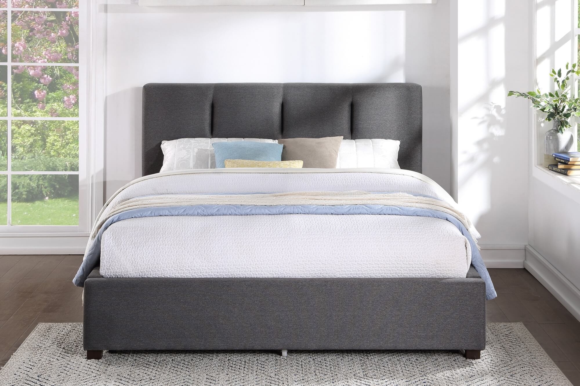 Aitana Fabric Platform Bed, King Size