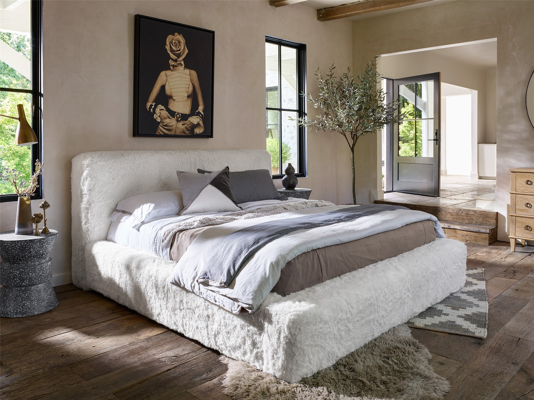 Highland Fabric Platform Bed