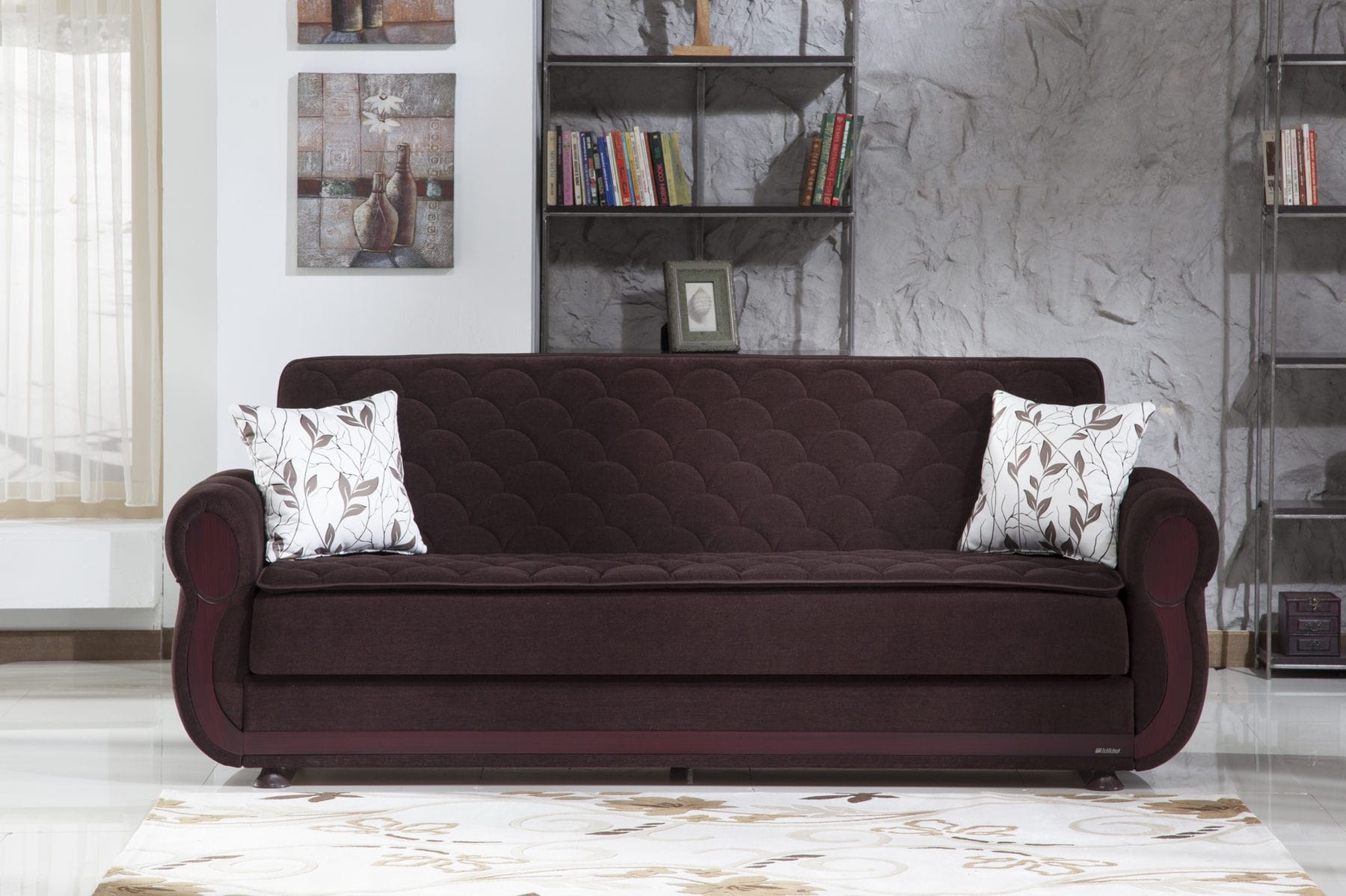 Argos Fabric Storage Sleeper Loveseat