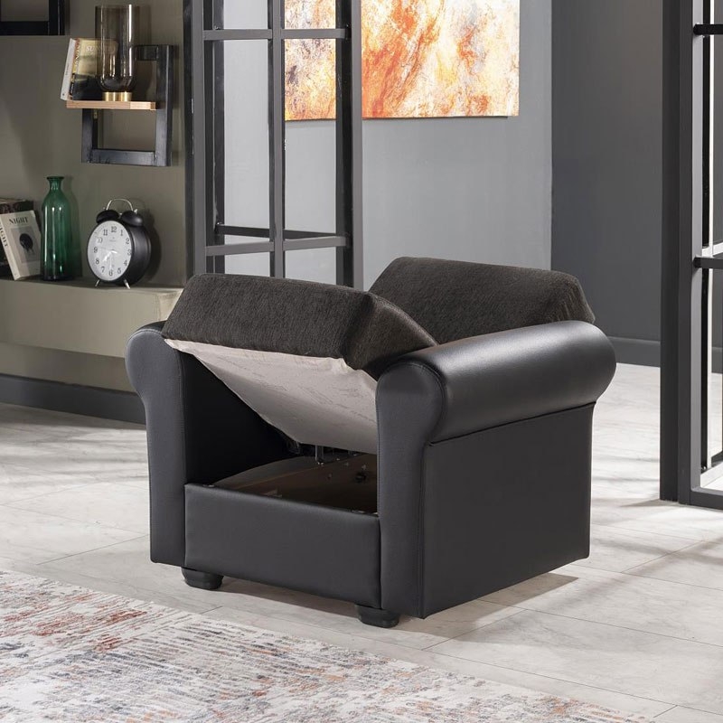 Enea Fabric Storage Sleeper Living Room Set