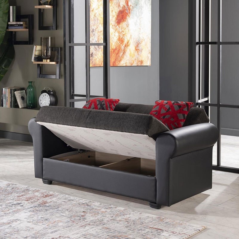 Enea Fabric Storage Sleeper Living Room Set