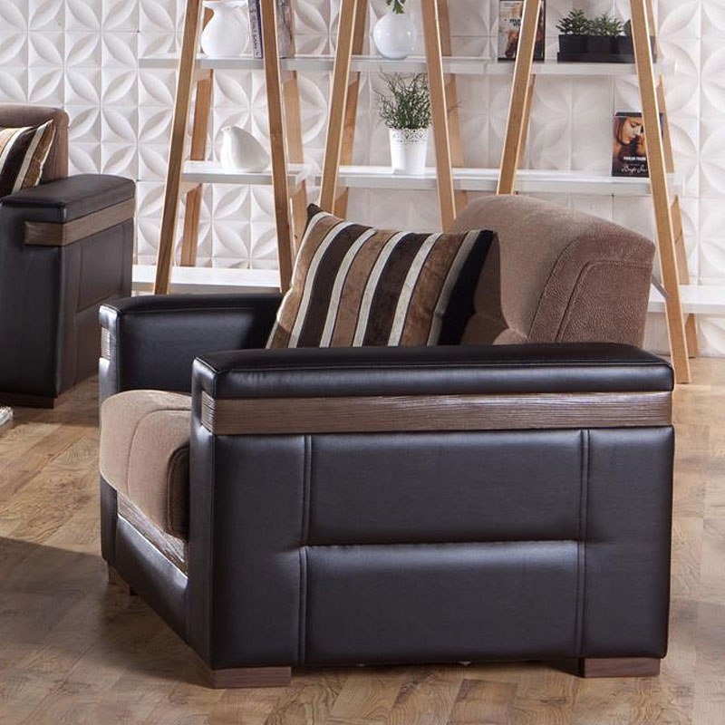 Moon Fabric/PU Armchair