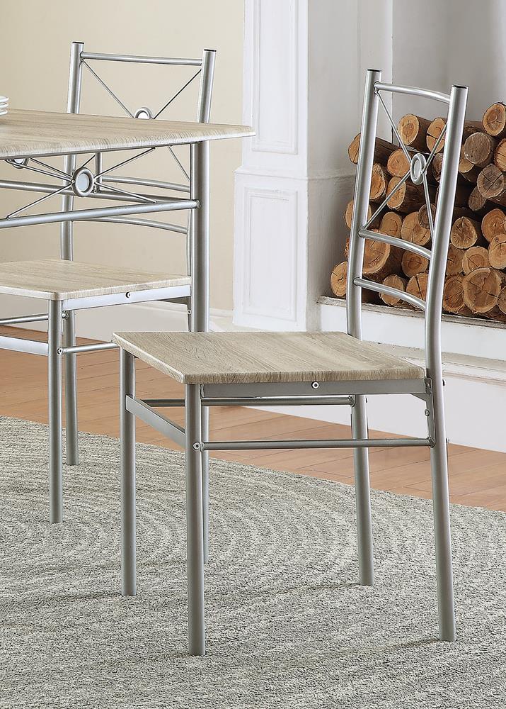 Fontana 5-piece Rectangular Metal Dining Set