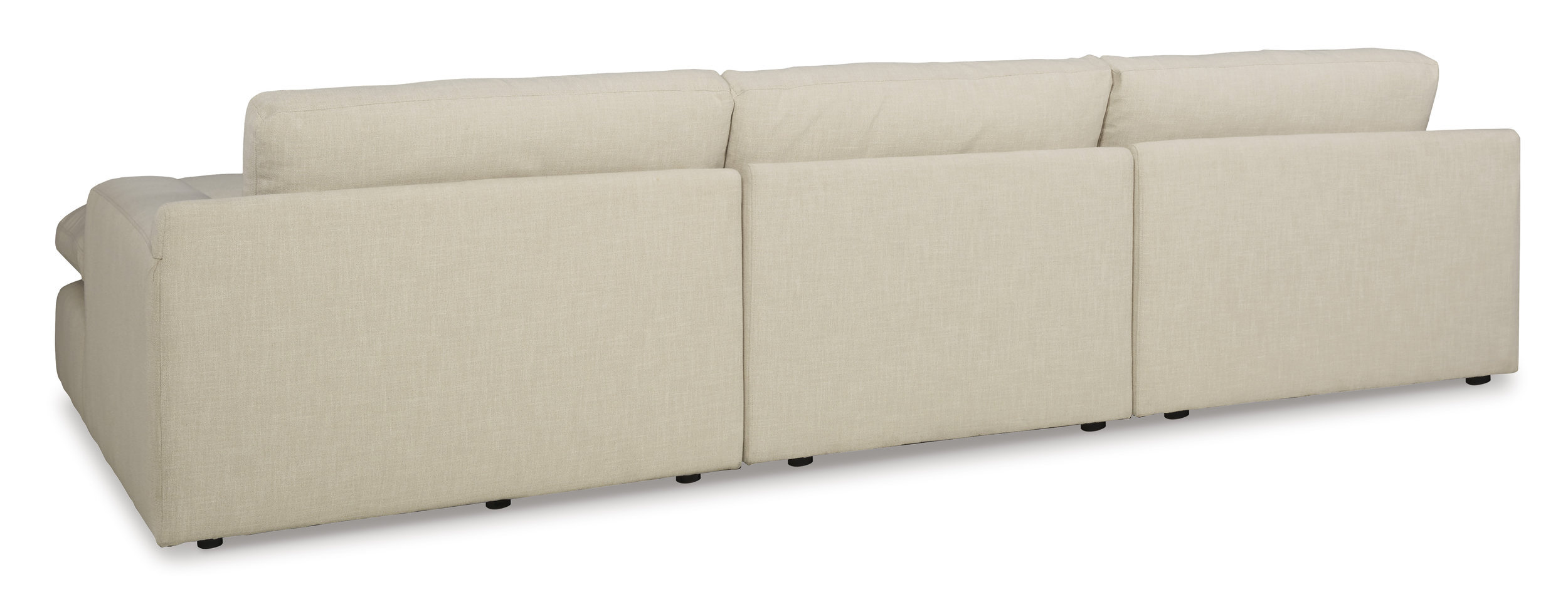 Elyza Fabric L-Shaped 3-Piece Right Arm Sectional Sofa w/Chaise