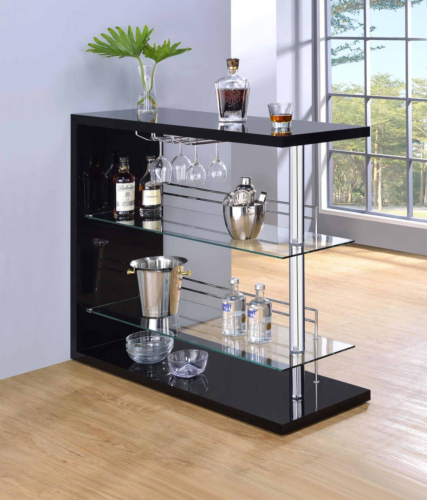 Prescott Rectangular 2-Shelf Bar Unit