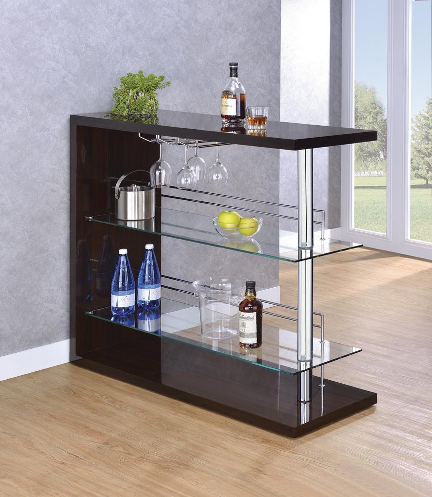 Prescott Rectangular 2-Shelf Bar Unit