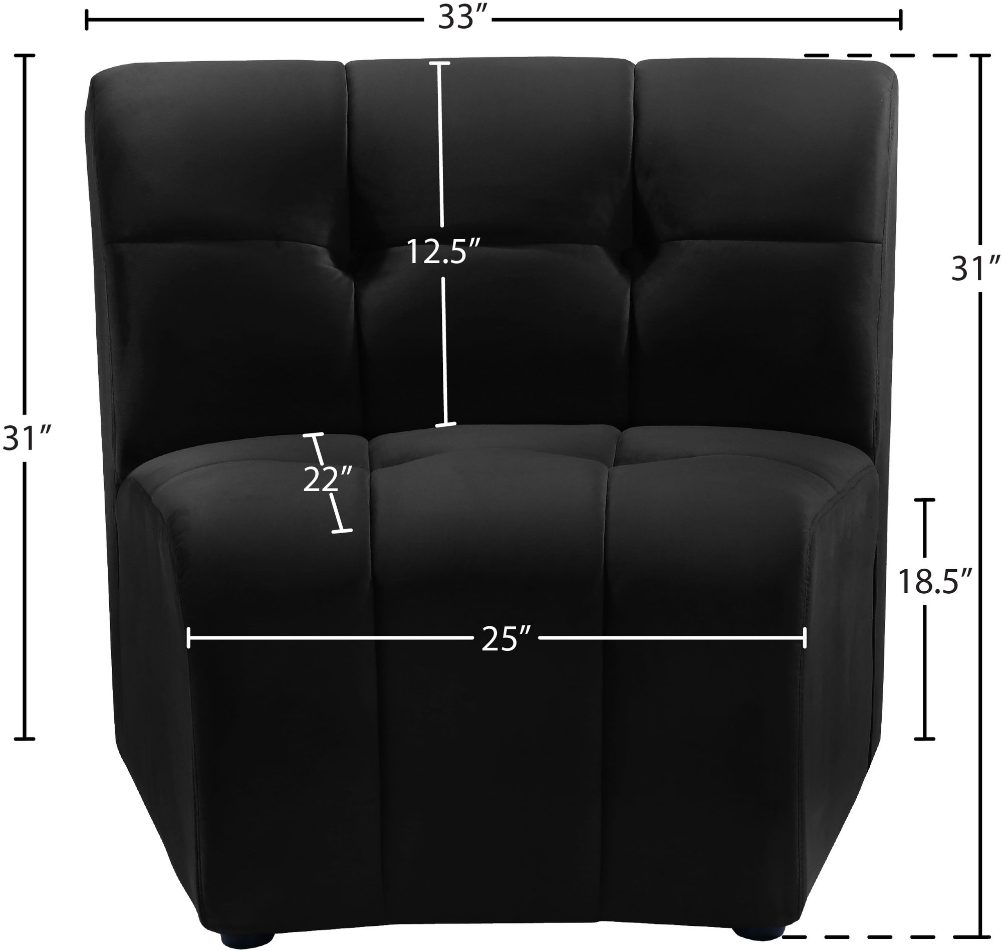 Limitless Modular Velvet Chair