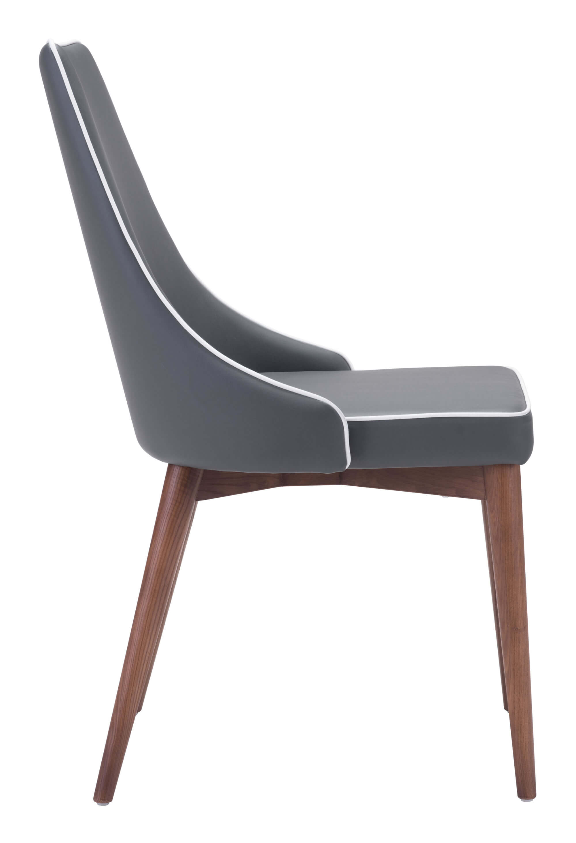 Moor Dining Chair, Dark Gray by Zuo Modern