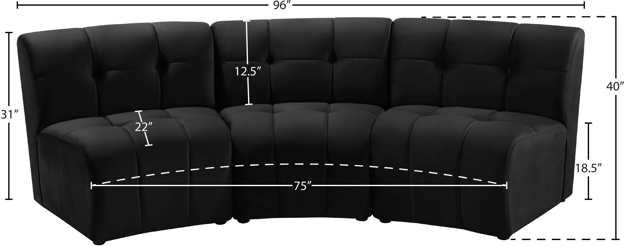 Limitless Modular Velvet Sofa