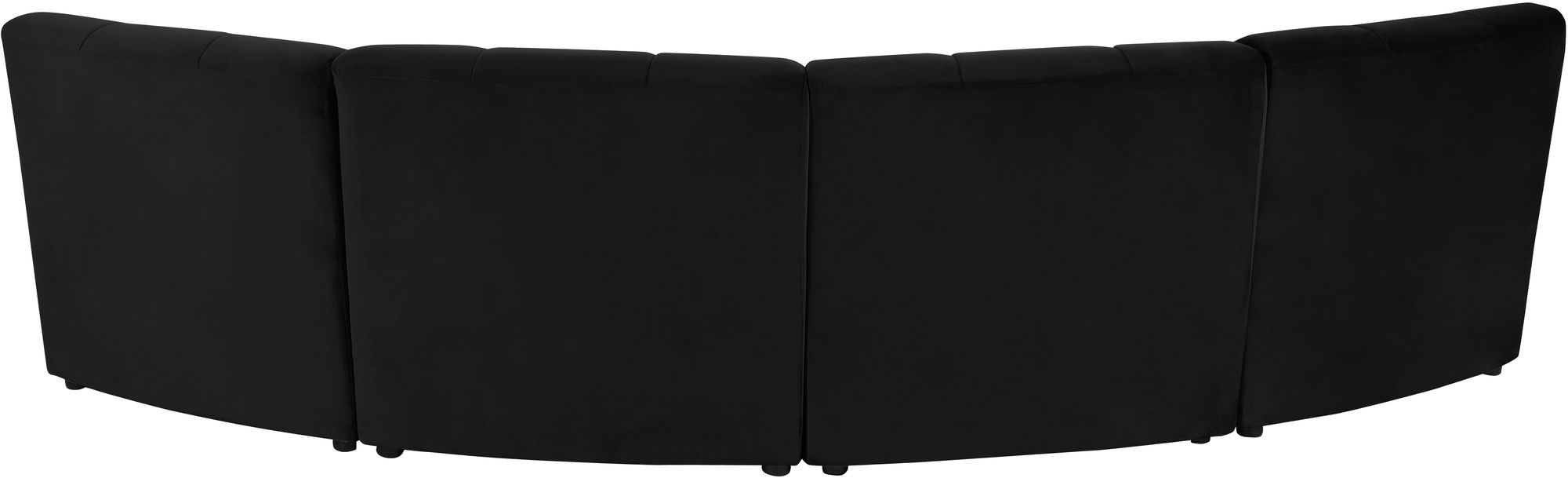 Limitless 123" 4-Piece Modular Velvet Sectional
