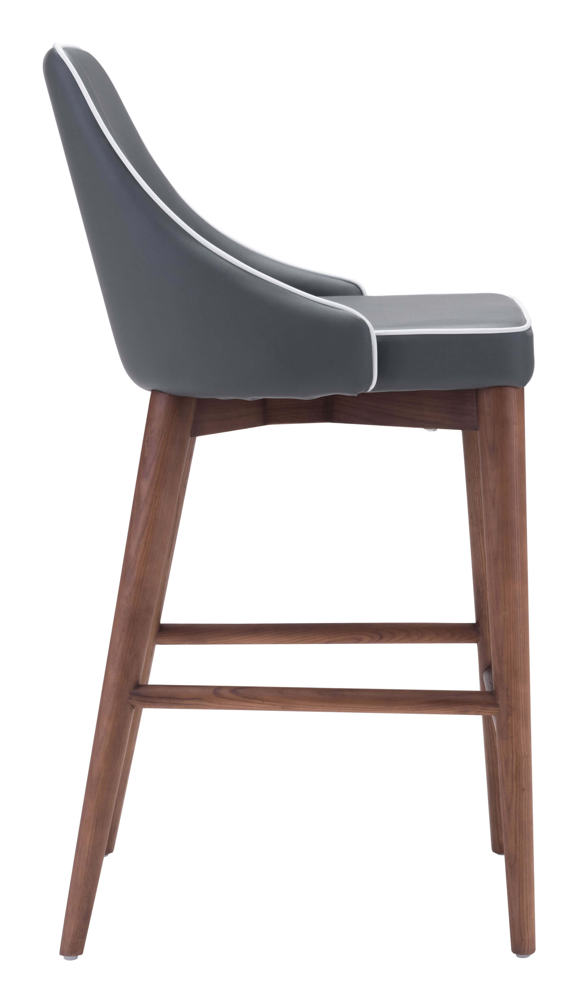 Moor Counter Chair, Dark Gray by Zuo Modern