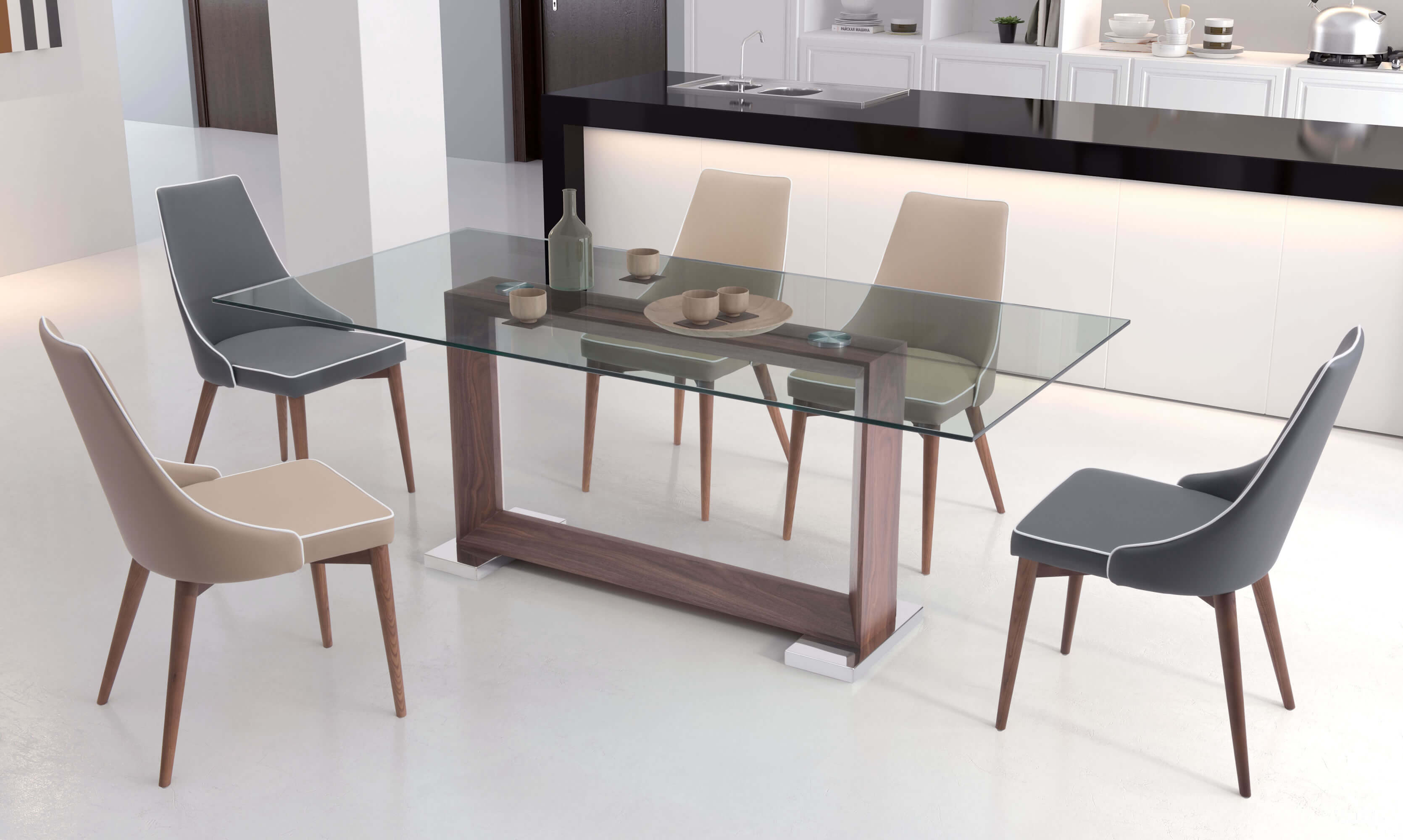 Moor Dining Chair, Dark Gray by Zuo Modern