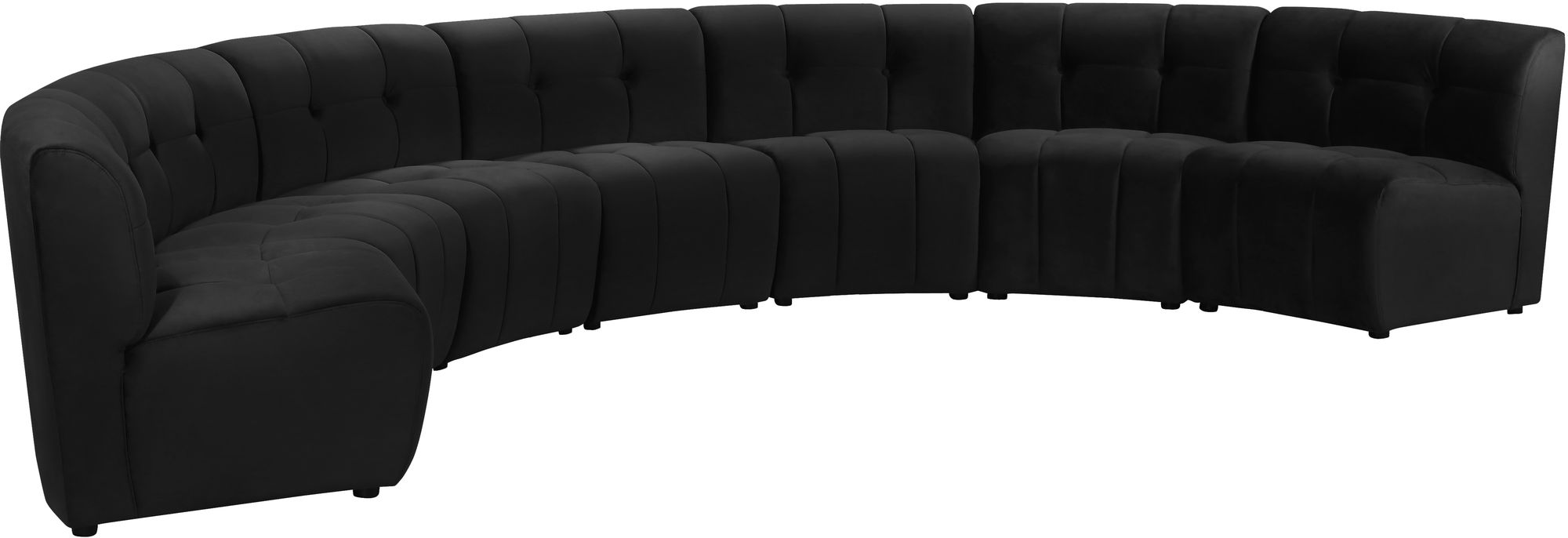 Limitless 170" 7-Piece Modular Velvet Sectional